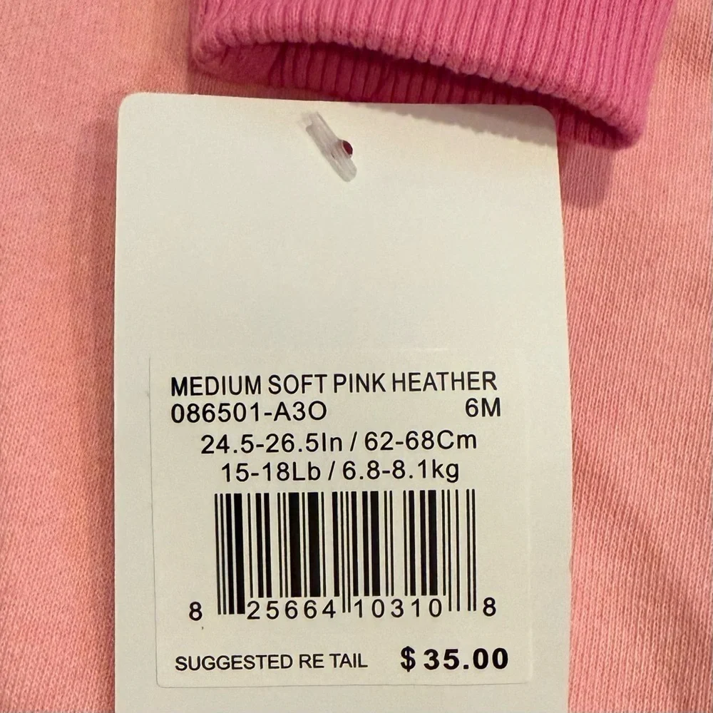 NWT Hurley infant pink one piece sweatshirt outfit with hood